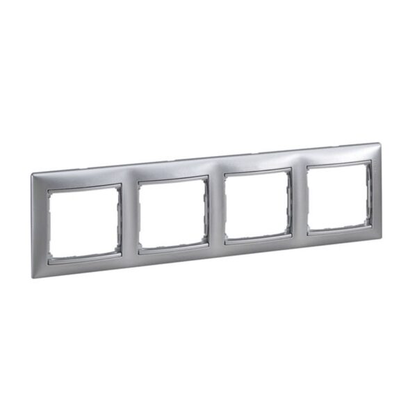 ΠΛΑΙΣΙΟ 4 ΘΕΣ. ΟΡΙΖ. ΑΛΟΥΜΙΝΙΟ LEGRAND VALENA – 770154