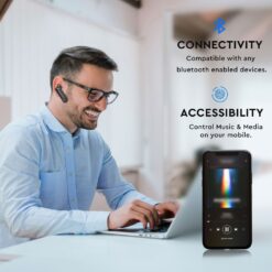 Ασύρματο Ακουστικό Bluetooth Handsfree V-TAC Μαύρο – 7702