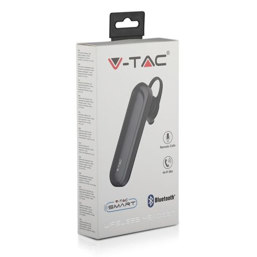 Ασύρματο Ακουστικό Bluetooth Handsfree V-TAC Μαύρο – 7702