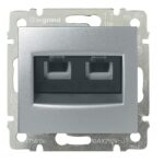 RJ45 ΚΑΤ. 6 UTP 2 ΕΞ./ΝΥΧΙΑ ΑΛΟΥΜ LEGRAND VALENA – 770247