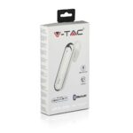Ασύρματο Ακουστικό Bluetooth Handsfree V-TAC Λευκό – 7703