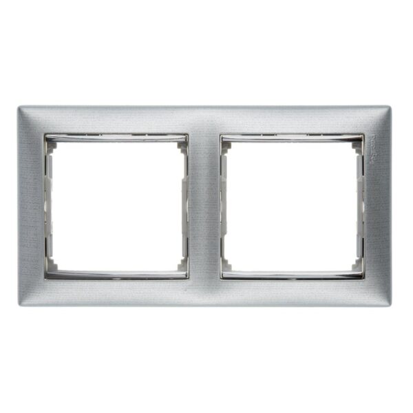 ΠΛΑΙΣΙΟ 2Θ ΟΡ BRUSHED ALU LEGRAND VALENA – 770332