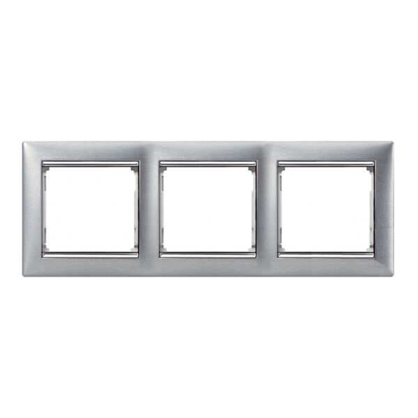 ΠΛΑΙΣΙΟ 3Θ ΟΡ BRUSHED ALU LEGRAND VALENA – 770333