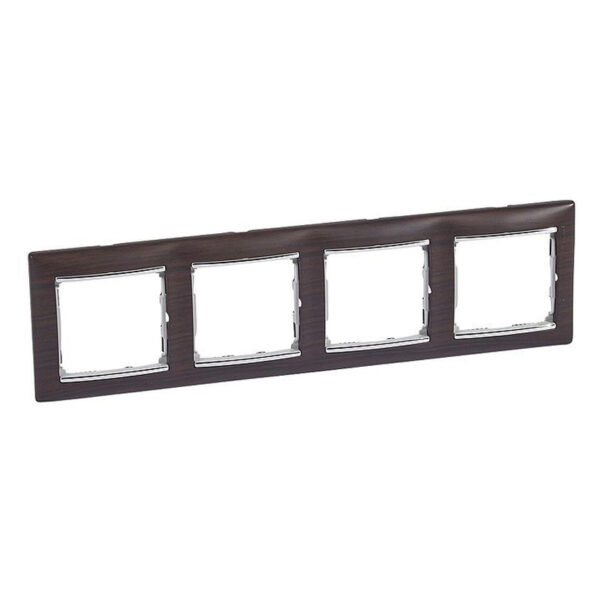 ΠΛΑΙΣΙΟ 4Θ. ΟΡ. ΞΥΛΟ ΣΚΟΥΡΟ/ΑΣΗΜΙ LEGRAND VALENA – 770374