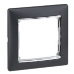 ΠΛΑΙΣΙΟ 1Θ. ΜΑΥΡΟ/ΑΣΗΜΙ LEGRAND VALENA – 770391