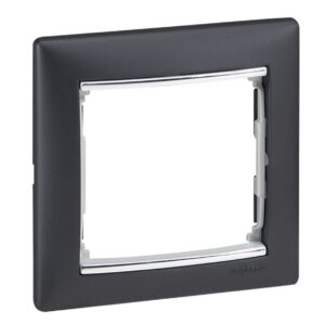 ΠΛΑΙΣΙΟ 1Θ. ΜΑΥΡΟ/ΑΣΗΜΙ LEGRAND VALENA – 770391