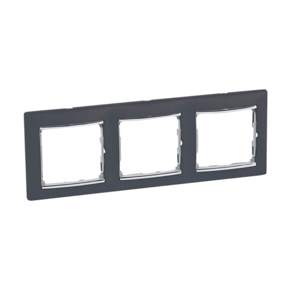 ΠΛΑΙΣΙΟ 3Θ. ΟΡ. ΜΑΥΡΟ/ΑΣΗΜΙ LEGRAND VALENA – 770393