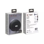 Mini Φορητό Ασύρματο Ηχείο 4W με Μικρόφωνο V-TAC Bluetooth Γκρι – 7717