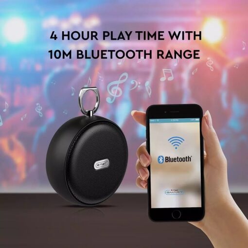 Mini Φορητό Ασύρματο Ηχείο 4W με Μικρόφωνο V-TAC Bluetooth Μαύρο – 7718
