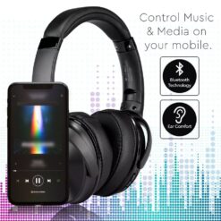 Ασύρματα Ακουστικά Bluetooth Μαύρα V-TAC Headband Stereo με Mικρόφωνο – 7727