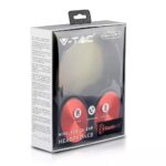 Ασύρματα Ακουστικά Bluetooth Κόκκινα V-TAC Headband Stereo με Mικρόφωνο – 7729