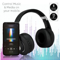 Ασύρματα Ακουστικά Bluetooth Μαύρα V-TAC Headband Stereo με Mικρόφωνο – 7730