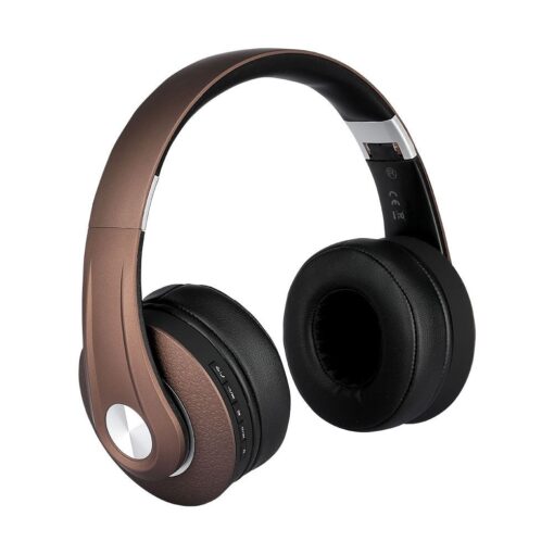 Ασύρματα Ακουστικά Bluetooth Καφέ V-TAC Headband Stereo με Mικρόφωνο – 7732
