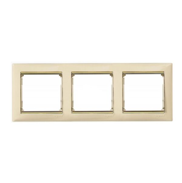 ΠΛΑΙΣΙΟ 3Θ. ΟΡ. ΚΡΕΜ/ΧΡΥΣΟ LEGRAND VALENA – 774153