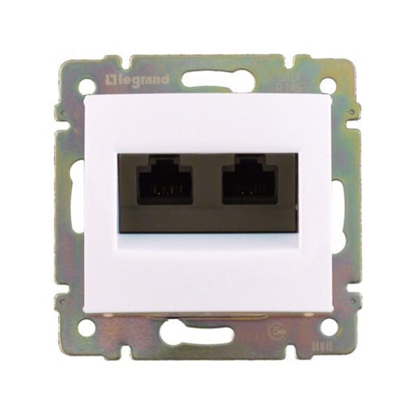 RJ45 ΚΑΤ. 6 UTP 2 ΕΞ./ΝΥΧΙΑ ΛΕΥΚΟ LEGRAND VALENA – 774247