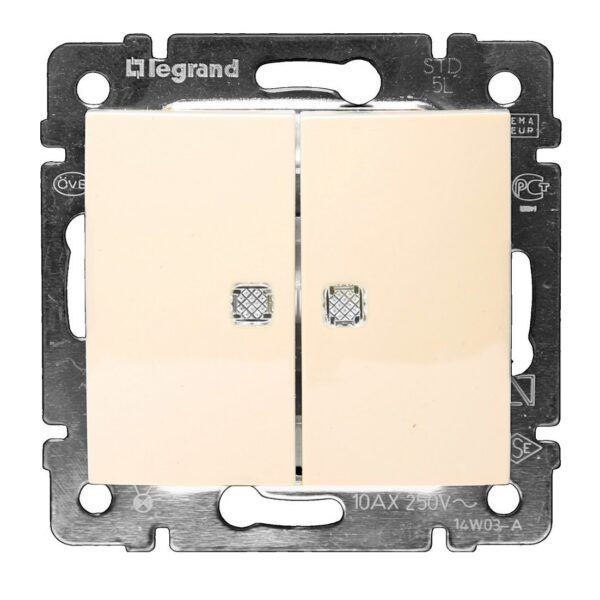 ΚΟΜΜΥΤΑΤΕΡ ΦΩΤΕΙΝΟΣ ΚΡΕΜ LEGRAND VALENA – 774328