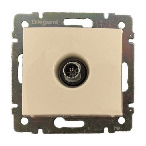 ΠΡΙΖΑ TV ΑΠΛΗ ΚΡΕΜ LEGRAND VALENA – 774329