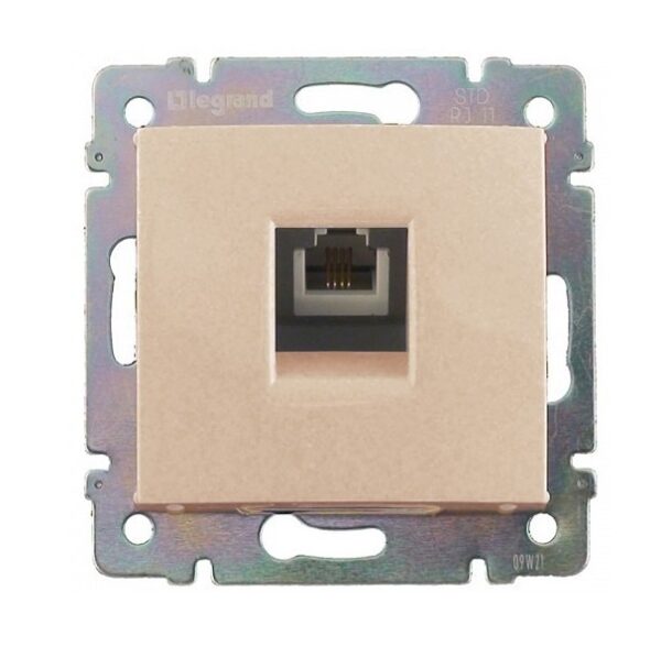 ΠΡΙΖΑ ΤΗΛΕΦΩΝΟΥ RJ11 1 ΕΞ. ΚΡΕΜ LEGRAND VALENA – 774338