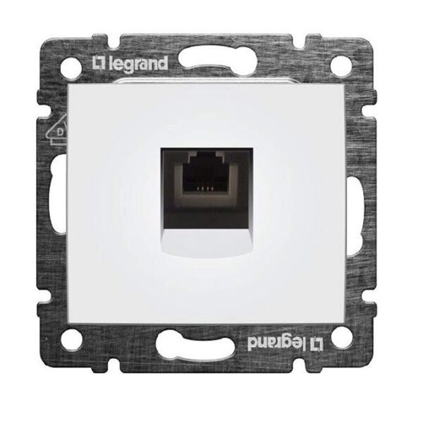 ΠΡΙΖΑ ΤΗΛΕΦΩΝΟΥ RJ11 1 ΕΞ. ΛΕΥΚΗ LEGRAND VALENA – 774438