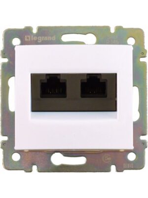 ΠΡΙΖΑ ΤΗΛΕΦΩΝΟΥ RJ11 2 ΕΞ. ΛΕΥΚΗ LEGRAND VALENA – 774439