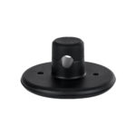 GloboStar® DIY 77560 Επιτοίχιο Εξάρτημα Στήριξης Καλωδίου Φωτιστικού – Φ4.5 x Υ2cm – Μαύρο – Σιλικόνης – 5 Χρόνια Εγγύηση