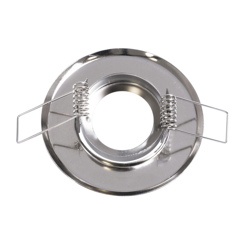 GloboStar® DELTA 77802 Χωνευτό Κινούμενο Στρόγγυλο Σποτ Οροφής για Λάμπα MR11 με Βάση GU5.3 ή GU10 – IP20 – Μεταλλικό – Φ70 x Υ21mm – Νίκελ Ματ – 5 Χρόνια Εγγύηση