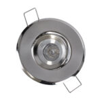 GloboStar® DELTA 77802 Χωνευτό Κινούμενο Στρόγγυλο Σποτ Οροφής για Λάμπα MR11 με Βάση GU5.3 ή GU10 – IP20 – Μεταλλικό – Φ70 x Υ21mm – Νίκελ Ματ – 5 Χρόνια Εγγύηση