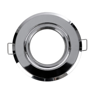 GloboStar® DELTA 77817 Χωνευτό Κινούμενο Στρόγγυλο Σποτ Οροφής για Λάμπα MR16 με Βάση GU5.3 ή GU10 – IP20 – Μεταλλικό – Φ92 x Υ28mm – Χρώμιο Νίκελ – 5 Χρόνια Εγγύηση