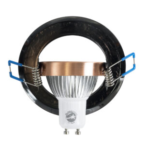 GloboStar® DELTA 77819 Χωνευτό Κινούμενο Στρόγγυλο Σποτ Οροφής για Λάμπα MR16 με Βάση GU5.3 ή GU10 – IP20 – Μεταλλικό – Φ92 x Υ28mm – Χάλκινο – 5 Χρόνια Εγγύηση