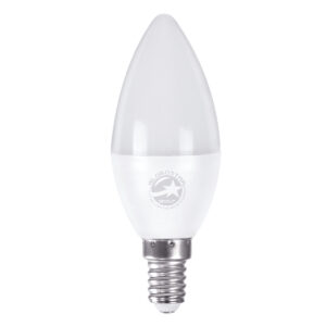 GloboStar® 60004 Λάμπα LED E14 C37 Κεράκι 6W 582lm 260° AC 220-240V IP20 Φ3.7 x Υ10cm Φυσικό Λευκό 4500K – 3 Years Warranty