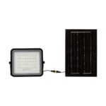 LED ηλιακός προβολέας 6W φυσικό λευκό 4000K με μαύρο σώμα και χειριστήριο V-TAC – 7822