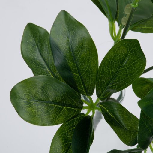 GloboStar® SCHEFFLERA 78222 Τεχνητό Φυτό Σεφλέρα – Μπουκέτο Διακοσμητικών Φυτών – Κλαδιών με Φύλλωμα Πράσινο Υ30cm