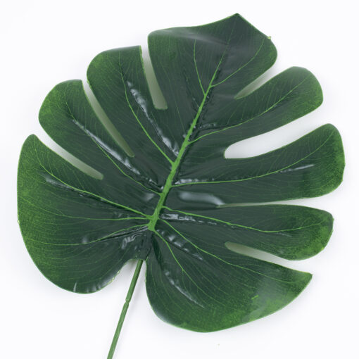 GloboStar® MONSTERA BIG 78238 Τεχνητό Φυτό Μονστέρα Μεγάλη – Μπουκέτο Διακοσμητικών Φυτών – Κλαδιών με Φύλλωμα Πράσινο Υ68cm