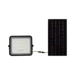 LED ηλιακός προβολέας 10W φυσικό λευκό 4000K με μαύρο σώμα και χειριστήριο V-TAC – 7824
