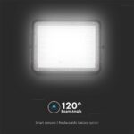 LED ηλιακός προβολέας 15W φυσικό λευκό 4000K με μαύρο σώμα και χειριστήριο V-TAC 7826