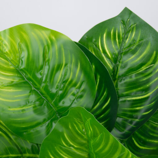 GloboStar® CANNA 78262 Τεχνητό Φυτό Κάννα – Μπουκέτο Διακοσμητικών Φυτών – Κλαδιών με Φύλλωμα Πράσινο Υ30cm