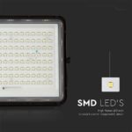 V‑TAC 7828 Ηλιακός Προβολέας LED 4000K 1800lm 16000mAh 20W Panel Τηλεχειριστήριο Μαύρο IP65