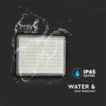 V‑TAC 7828 Ηλιακός Προβολέας LED 4000K 1800lm 16000mAh 20W Panel Τηλεχειριστήριο Μαύρο IP65