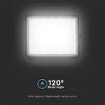 V‑TAC 7828 Ηλιακός Προβολέας LED 4000K 1800lm 16000mAh 20W Panel Τηλεχειριστήριο Μαύρο IP65