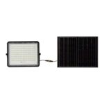LED ηλιακός προβολέας 20W ψυχρό λευκό 6400K με μαύρο σώμα και χειριστήριο V-TAC – 7827