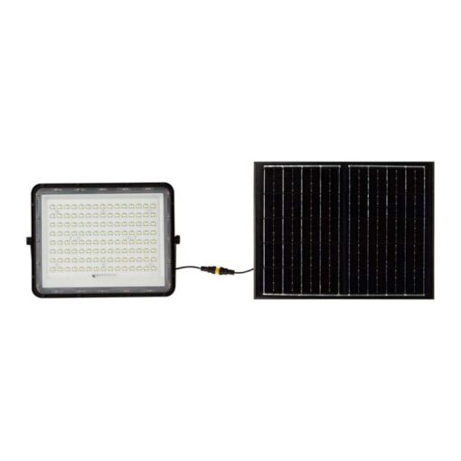LED ηλιακός προβολέας 20W ψυχρό λευκό 6400K με μαύρο σώμα και χειριστήριο V-TAC – 7827