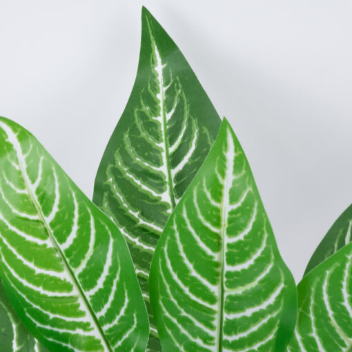 GloboStar® MADAGASCAR JEWEL 78274 Τεχνητό Φυτό Ευφορβία – Μπουκέτο Διακοσμητικών Φυτών – Κλαδιών με Φύλλωμα Πράσινο Υ35cm