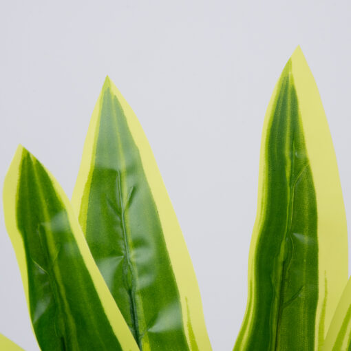 GloboStar® CORN PLANT 78285 Τεχνητό Φυτό Δράκαινα Αρωματική – Μπουκέτο Διακοσμητικών Φυτών – Κλαδιών με Φύλλωμα Πράσινο – Κίτρινο Υ48cm