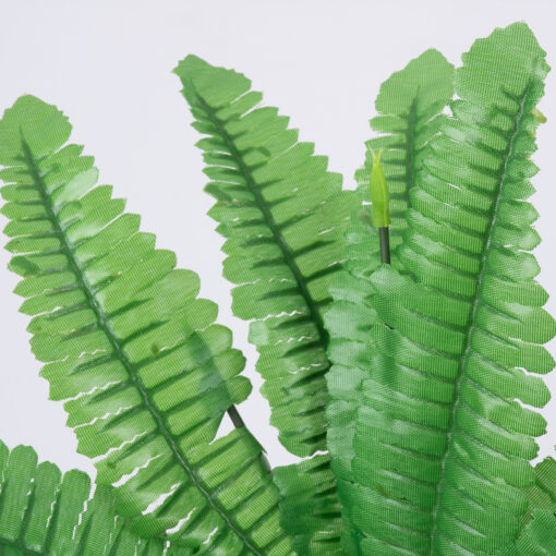 GloboStar® BOSTON FERN SMALL 78291 Τεχνητό Φυτό Φτέρη Βοστώνης Μικρή – Μπουκέτο Διακοσμητικών Φυτών – Κλαδιών με Φύλλωμα Πράσινο Υ30cm