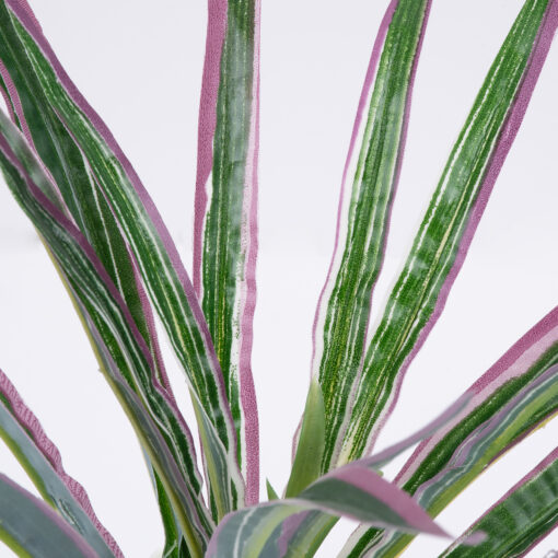 GloboStar® DRACAENA PURPLE 78294 Τεχνητό Φυτό Δράκαινα Μωβ – Μπουκέτο Διακοσμητικών Φυτών – Κλαδιών με Φύλλωμα Πράσινο – Μωβ Υ45cm