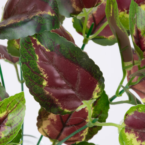 GloboStar® AMARANTHUS TRICOLOR 78296 Τεχνητό Φυτό Αμάραντος Τρίχρωμος – Μπουκέτο Διακοσμητικών Φυτών – Κλαδιών με Φύλλωμα Πράσινο – Κόκκινο – Κίτρινο Υ34cm