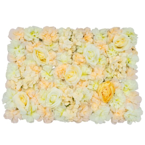 GloboStar® 78302 Συνθετικό Πάνελ Φυλλωσιάς – Κάθετος Κήπος Τριαντάφυλλο – Αζαλέα – Ορτανσία – Παιώνια Μ60 x Υ40 x Π8cm