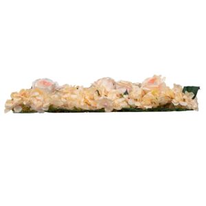 GloboStar® 78312 Συνθετικό Πάνελ Φυλλωσιάς – Κάθετος Κήπος Τριαντάφυλλο – Ορτανσία Μ60 x Υ40 x Π7cm