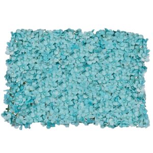 GloboStar® 78318 Συνθετικό Πάνελ Φυλλωσιάς – Κάθετος Κήπος Τυρκουάζ Ορτανσία Μ60 x Υ40 x Π5cm