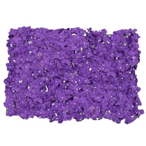 GloboStar® 78326 Συνθετικό Πάνελ Φυλλωσιάς – Κάθετος Κήπος Μωβ Ορτανσία Μ60 x Υ40 x Π5cm